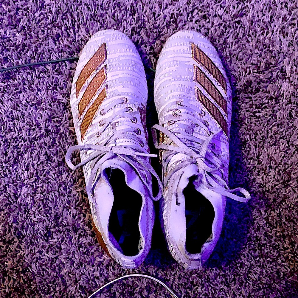 Size 11 football cleats adidas cleaned used